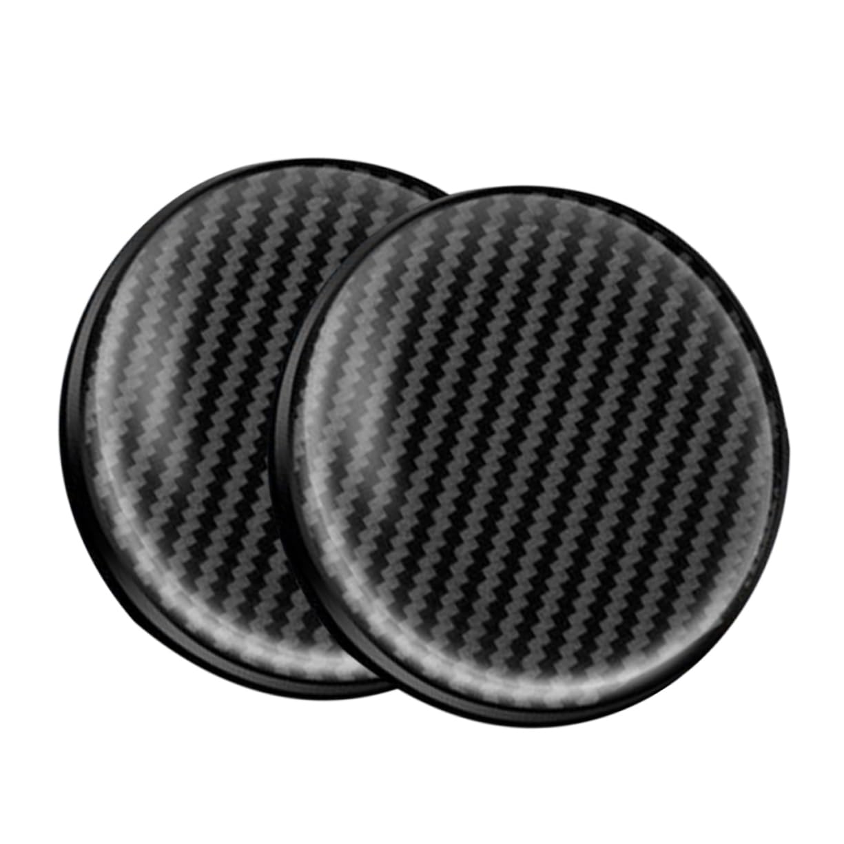 MOLUCKFU 2St Auto Achterbahn Auto Innenraum car Coasters Cup Holder Auto Coasters for Drinks hitzebeständige Matte antirutschmatte Tassenunterlage Untersetzer für Sublimationsautos PVC von MOLUCKFU