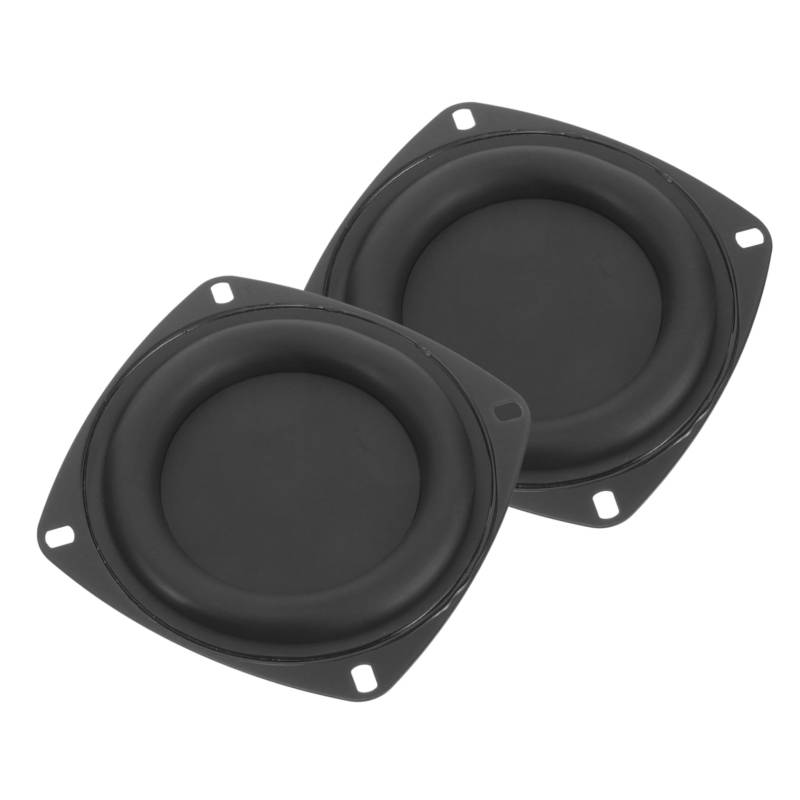 MOLUCKFU 2St Basslautsprecher werkzeugkasten besteckkasten accessoires für auto skrzynka na narzedzia car speaker Lautsprecherstrahler Lautsprecher-Membranplatte Autozubehör Eisen Black von MOLUCKFU