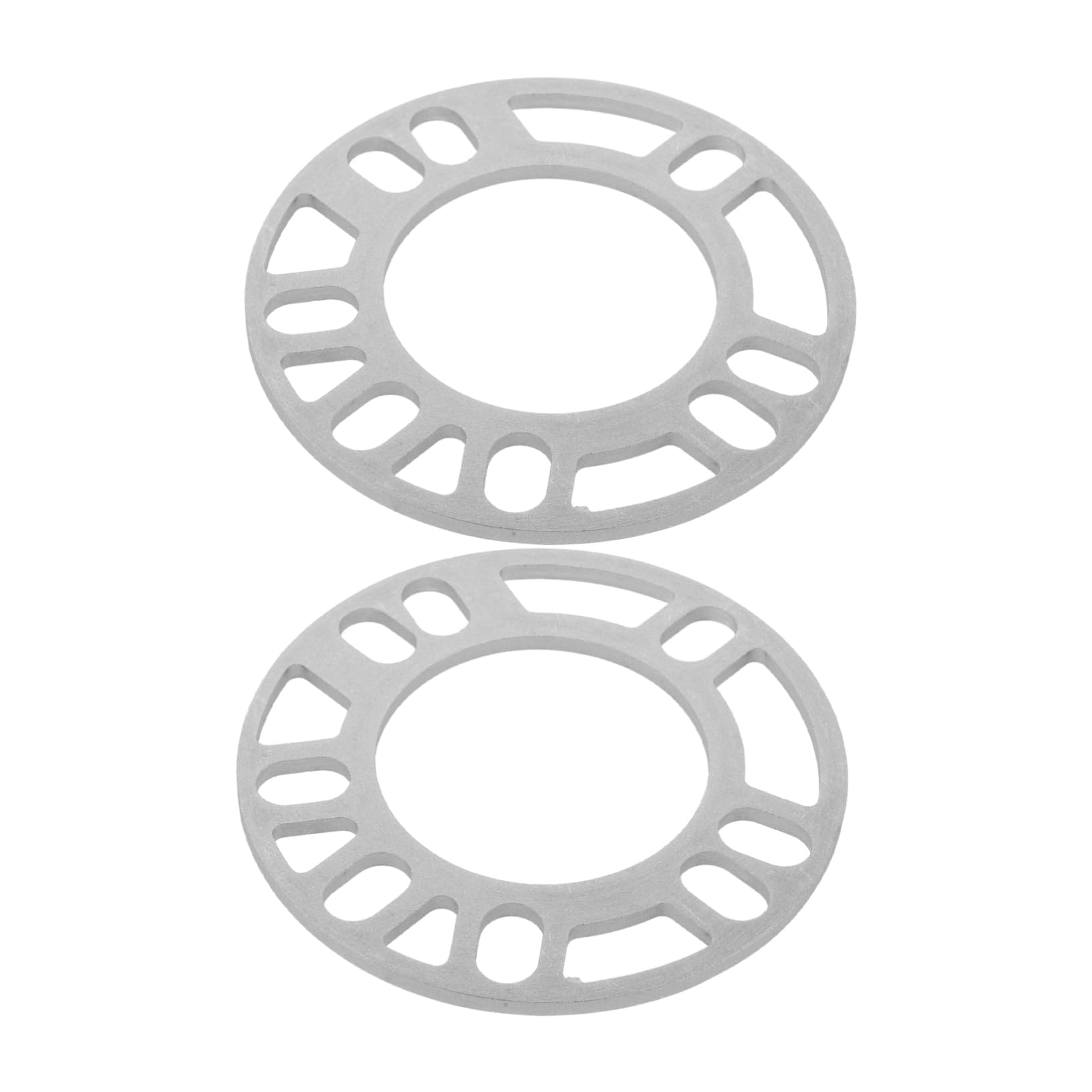 MOLUCKFU 2St Nabenabstandshalter Distanzstücke für LKW Straße Hub radnaben-zentrierringe Auto Radnaben Abstandshalter Rad zubehör Nabenzentrische Radabstandshalter Aluminiumlegierung Silver von MOLUCKFU