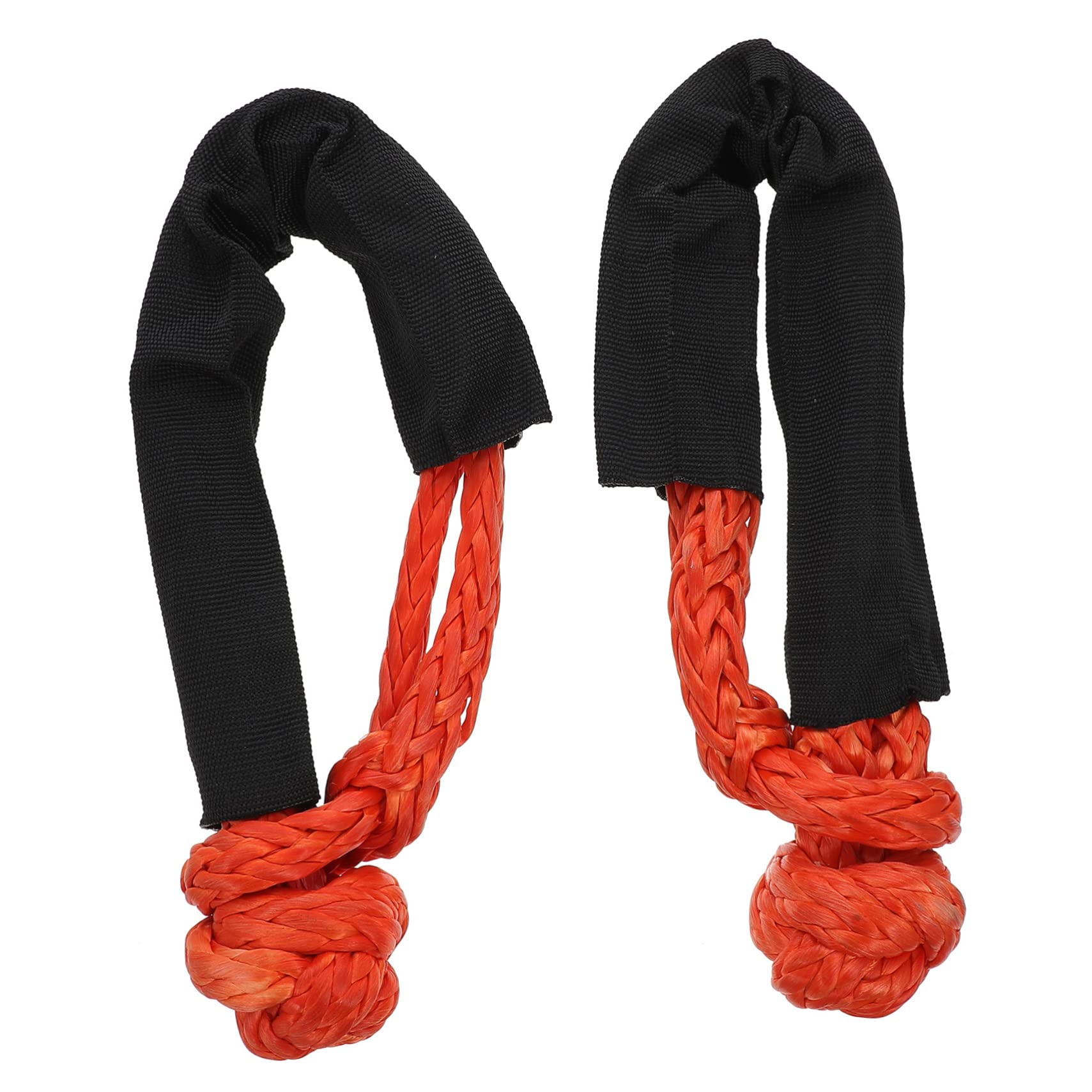 MOLUCKFU 2St Pickel Seil Safe todsicher geldschrank Shackles stall weicheres Schäkelseil mit Schutzhülle orangefarbene Seilfesseln Schäkelbergungsseil Bergungsseil Schäkel Polyethylen Black von MOLUCKFU