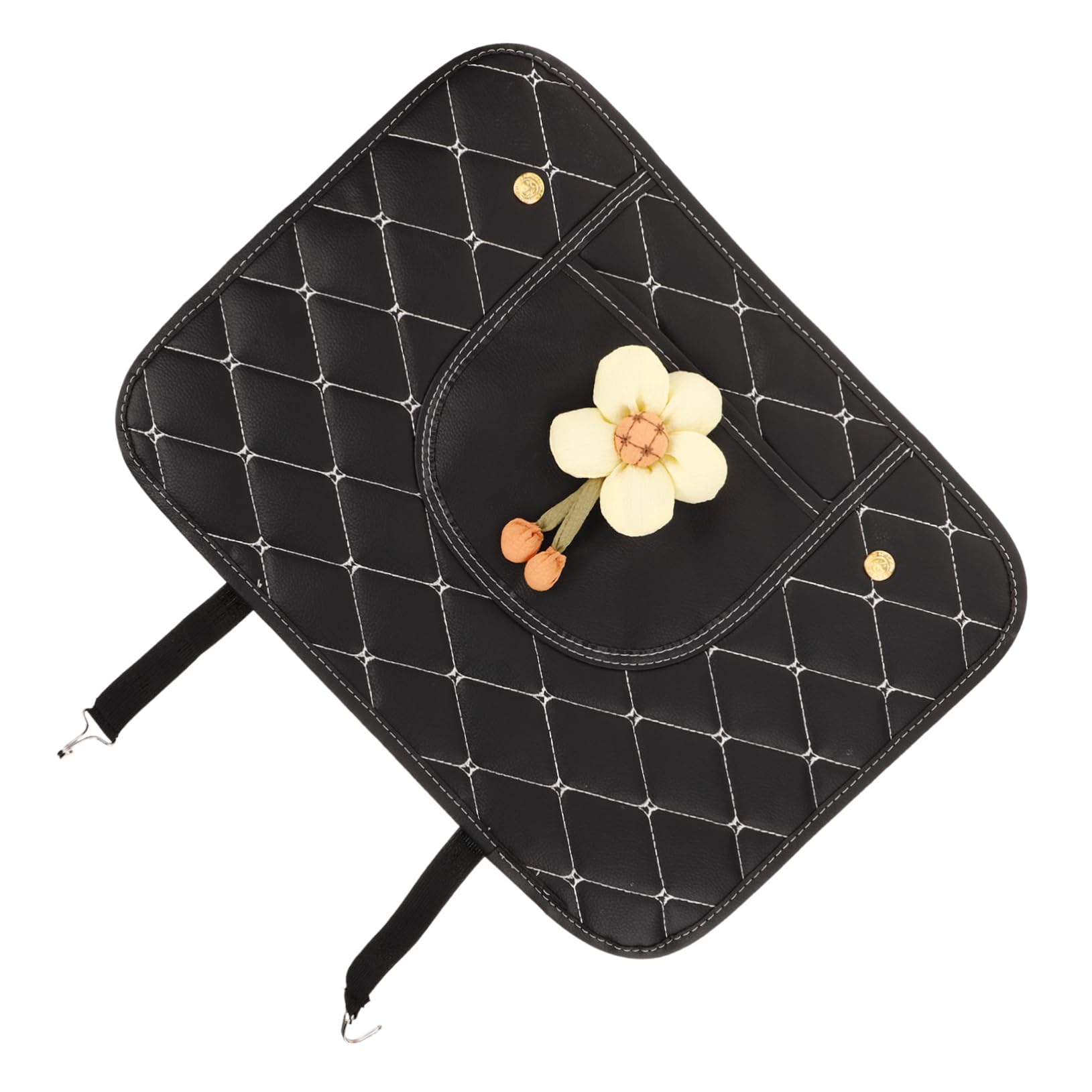 MOLUCKFU Auto Kickpad Rücksitzschoner Für Kinder Autotrittmatten Rücksitzschutz Autositzschutz Für Babyschale Auto-rücksitz-kickpad Autositz Autoschutz Autositzbezüge Hinten Black Leder von MOLUCKFU