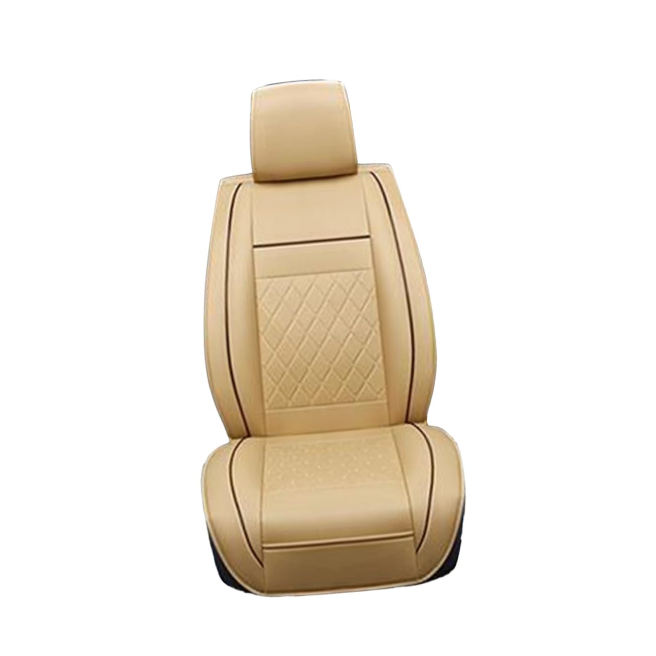 MOLUCKFU Beige Leder Autositzbezug Universeller Sitzschutz Für Vordersitze Staubdicht Und Pflegeleicht Ideal Für Transit Custom Und Als Sitzschoner Für Autos Tritt Und von MOLUCKFU