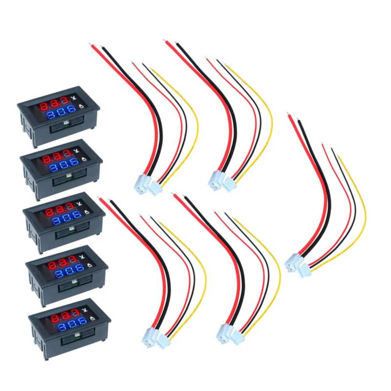 MOLUCKFU DC 0 10A Digitaler Volt Und Amperemeter Tester Fahrzeug Spannungs Und Strommessgerät Mit Dual Display + Für Autos Und Elektrofahrzeuge von MOLUCKFU