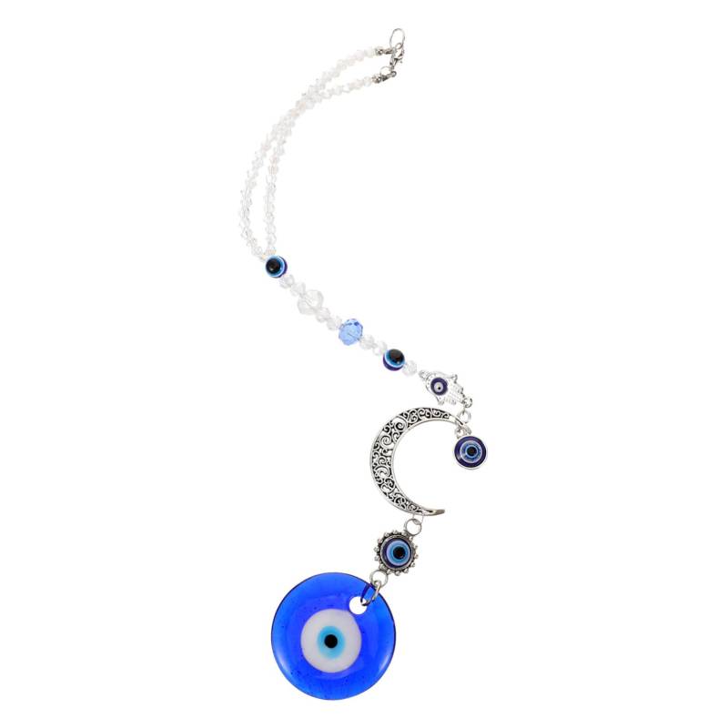 MOLUCKFU Evil Eye Auto Hänger Dekoration Für Rückspiegel Vintage Evil Eye Ornament Für Auto Innenraum Stilvolle Auto Deko Für Schutz Und Glück BE1334BU00 von MOLUCKFU