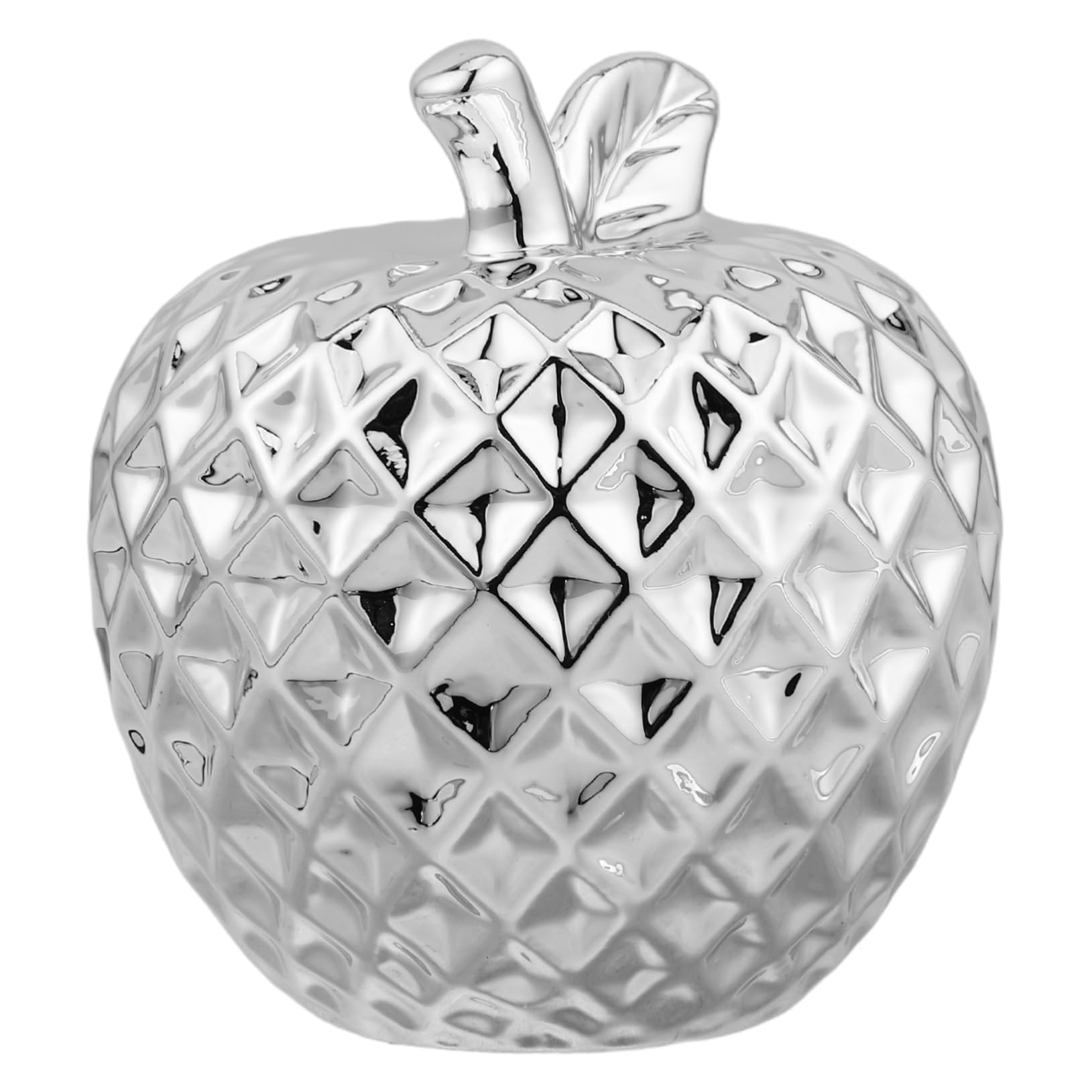 MOLUCKFU Keramik Apfel Ornament Obsttisch Ornament Tisch Keramik Apfel Modell Keramik Apfel Form Apfel Verzierung Desktop Ornament Apfel Ornament Dekoration Weißes von MOLUCKFU