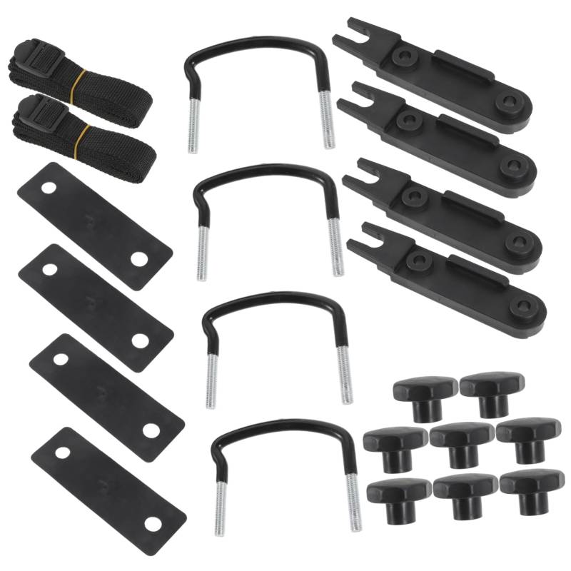 MOLUCKFU U Bügel Montage Kit Für Dachgepäckträger Fahrzeug Halterung Zubehör Für Sichere Befestigung Von Lasten U Brackets Für Einfache Installation Und Stabilität von MOLUCKFU