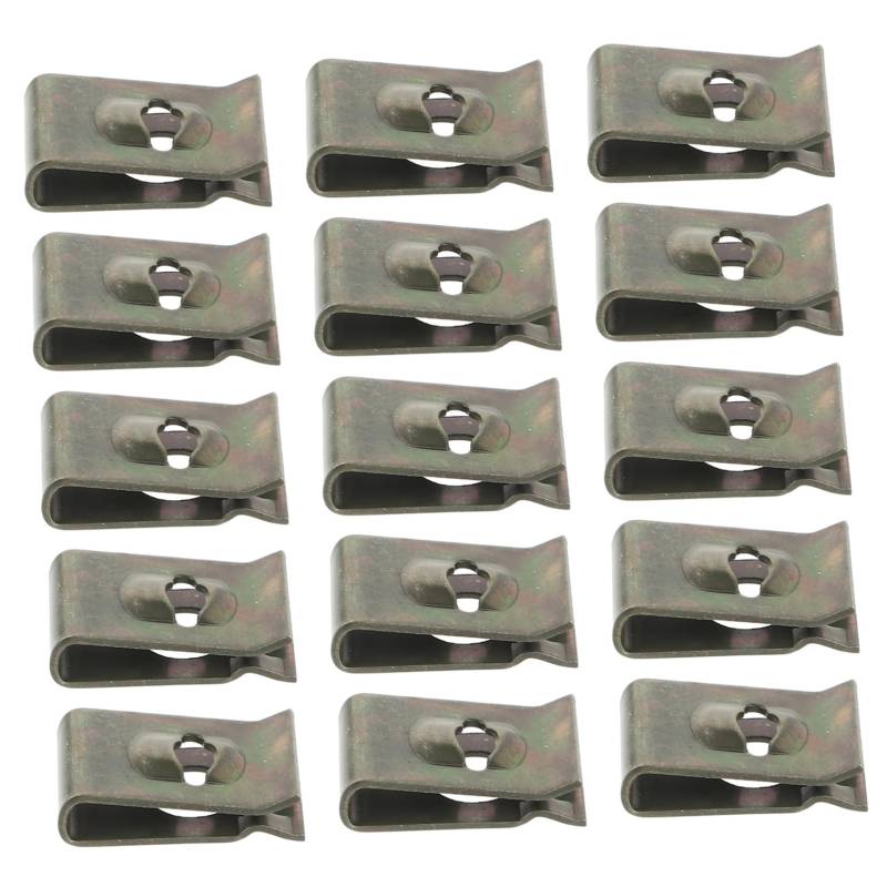 MOLUCKFU U Förmige Clips Befestigungsclips Für Autos Universelle Bumper Retainer Clips Aus Für Karosserie Und Innenausstattung Passend Für Verschiedene Automodelle von MOLUCKFU