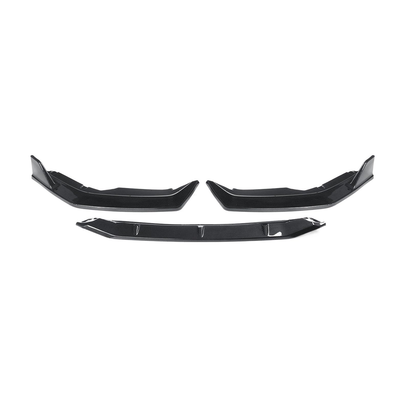 3PCS Frontschürze Lip Spoiler Seite Splitter Diffusor Deflektor Körper Kit Guards Kompatibel for Nissan Sentra 2020 2021 2022 Auto Zubehör(Carbon Fiber Look) von MOMOBP