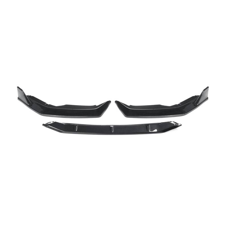 3PCS Frontschürze Lip Spoiler Seite Splitter Diffusor Deflektor Körper Kit Guards Kompatibel for Nissan Sentra 2020 2021 2022 Auto Zubehör(Carbon Fiber Look) von MOMOBP