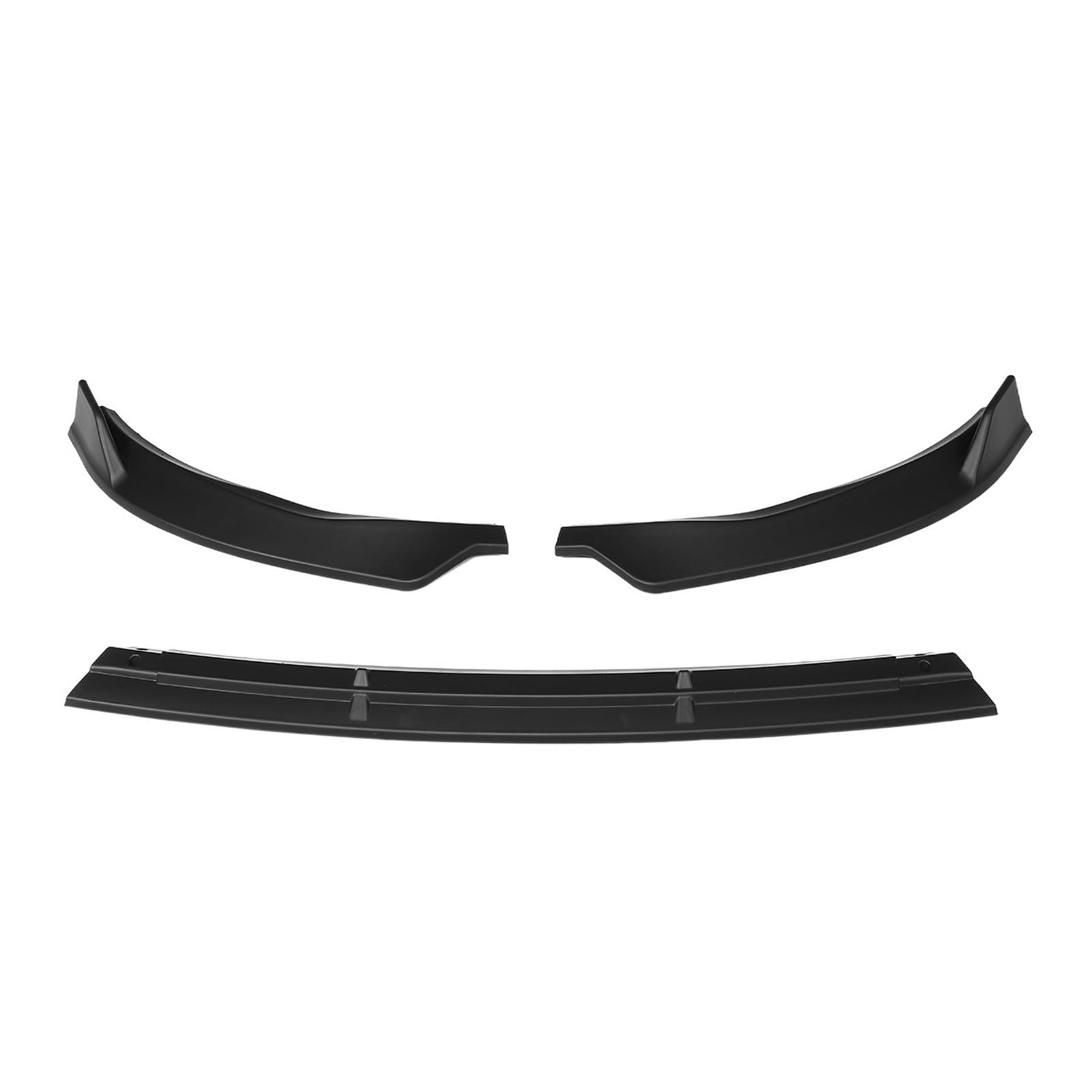 3PCS W205 Stoßstange Lippe Auto Vorderen Stoßfänger Lip Deflektor Lip Diffusor Spoiler Lippe Kompatibel for Mercedes Benz W205 C-klasse Sport 2019-2020(Matte Black) von MOMOBP