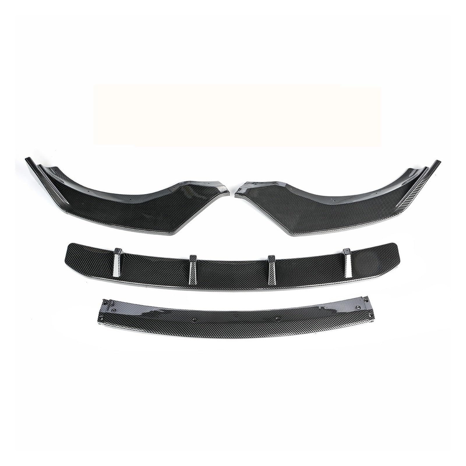 4PCS Auto Front Stoßstange Splitter Lip Diffusor Spoiler Schutz Abdeckung Schutz Deflektor Lippen Kompatibel for BMW X3 X4 G01 g02 2018-2021(Carbon Fiber Look) von MOMOBP