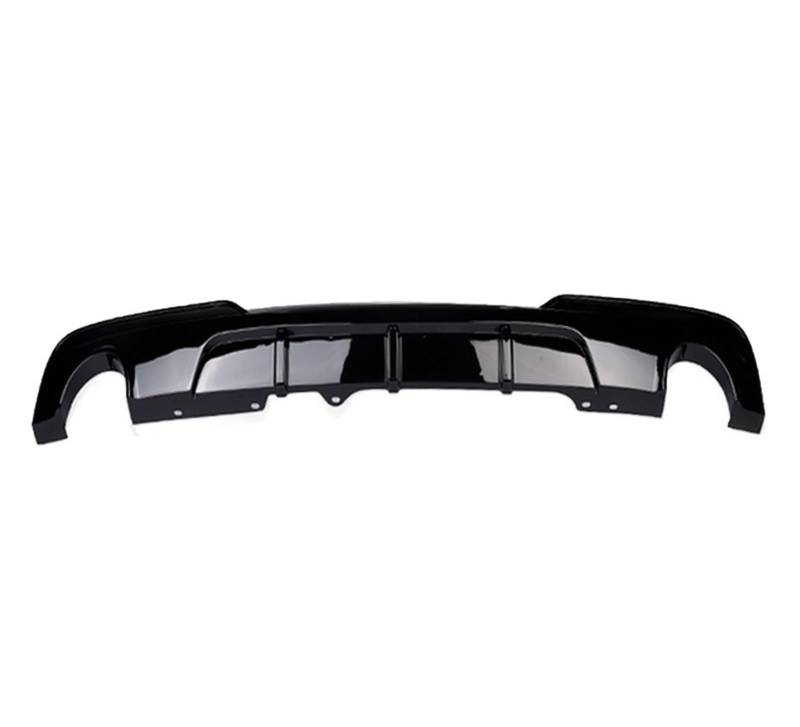 ABS Heckschürze Diffusor Lip Spoiler Kompatibel for BMW 5 Series F10 M Sport Limousine 2012-2016 Auto Hinten diffusor Lip Spoiler(Style 2 Gloss Black) von MOMOBP