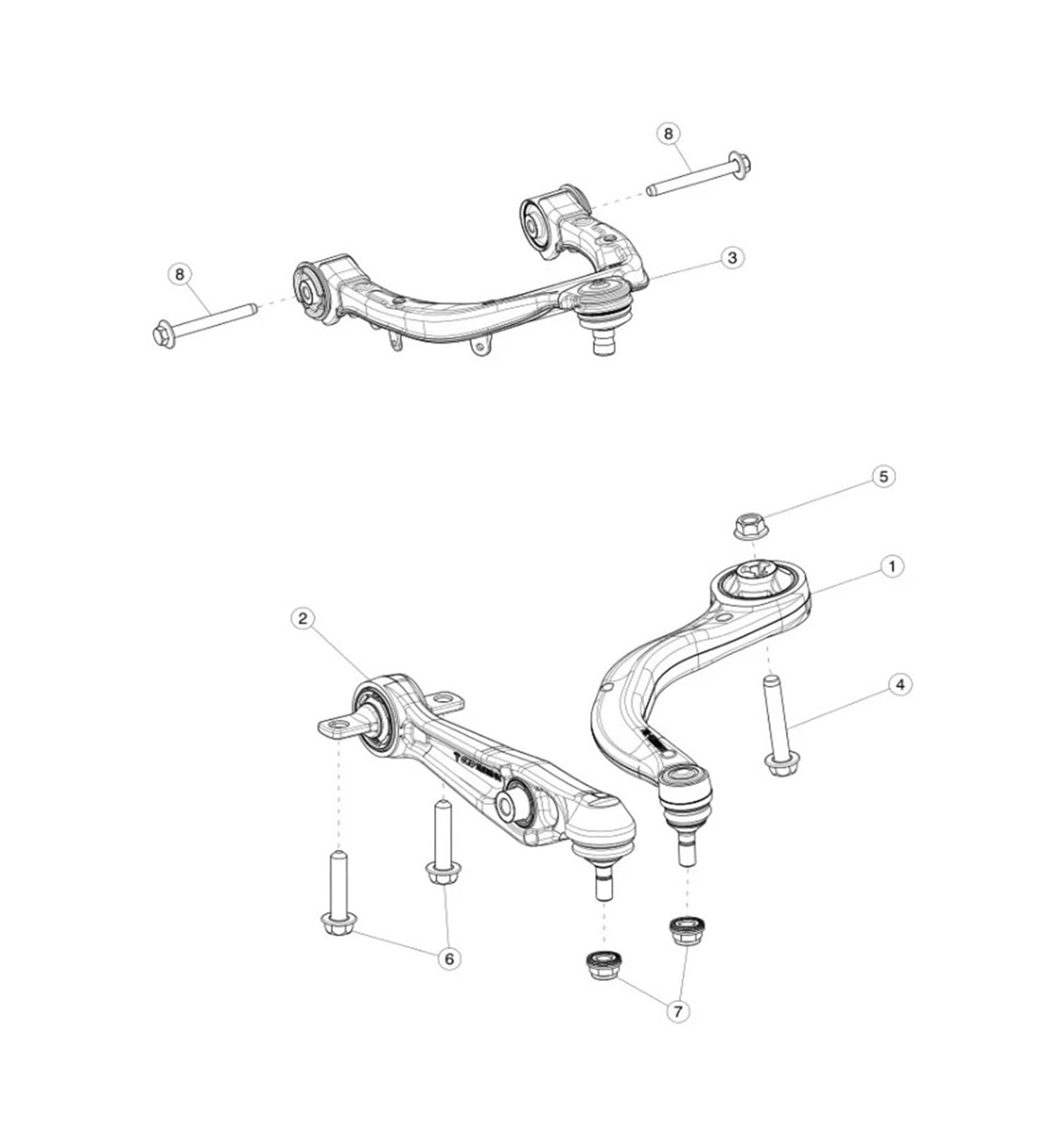 Autoteile Autoaufhängung Lenkungsteile vorne links und rechts oberer Querlenker kompatibel for Tesla Model 3 1044321-00-G 1044326-00-G(Left(1044321-00-G)) von MOMOBP