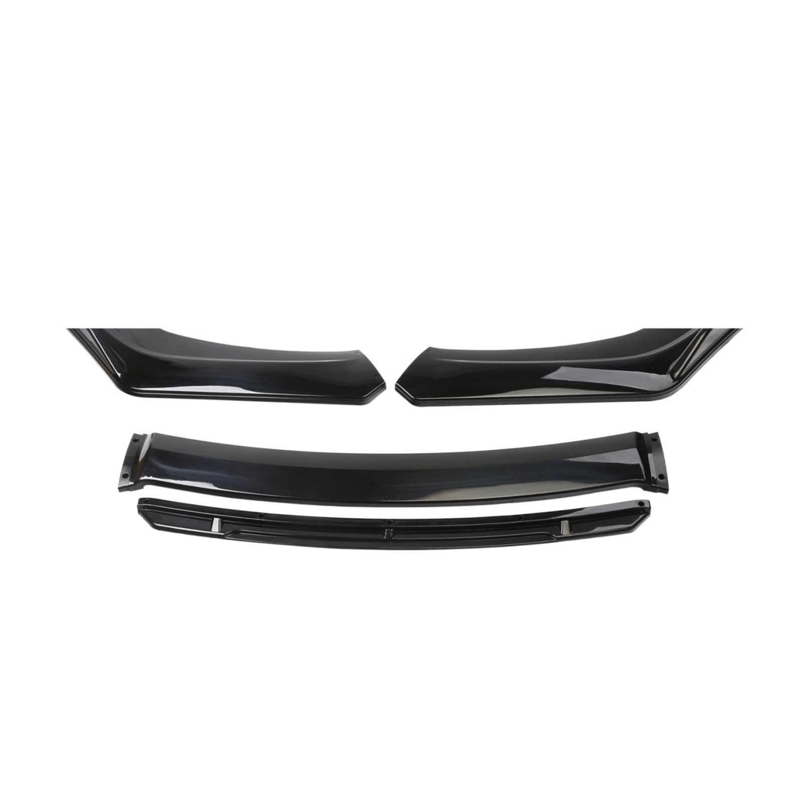 Frontschürze Lip Spoiler Seite Splitter Diffusor Körper Kit Schutz Deflektor Kompatibel for Nissan Sentra 2016 2017 2018 2019 Auto zubehör(Black) von MOMOBP