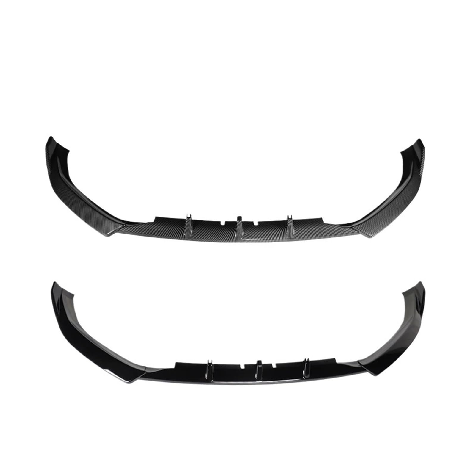 Frontstoßstangen-Splitter, Lippendiffusor, Body-Kit, Spoilerschutz, passend for Audi A5 Quattro 2008 2009 2010 2011 (Nicht for S-Line-Modell).(CF Look) von MOMOBP