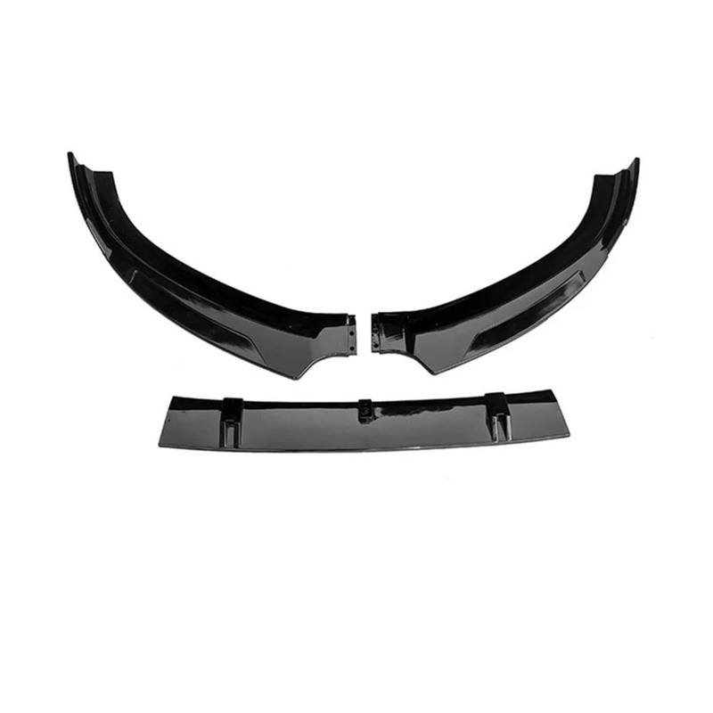 Frontstoßstangen-Splitter-Lippendiffusor-Spoiler-Schutzabdeckung, Schutz-Deflektorlippe, kompatibel for Audi A3 S3 8V S-Line Limousine 2014–2016(Glossy black1) von MOMOBP