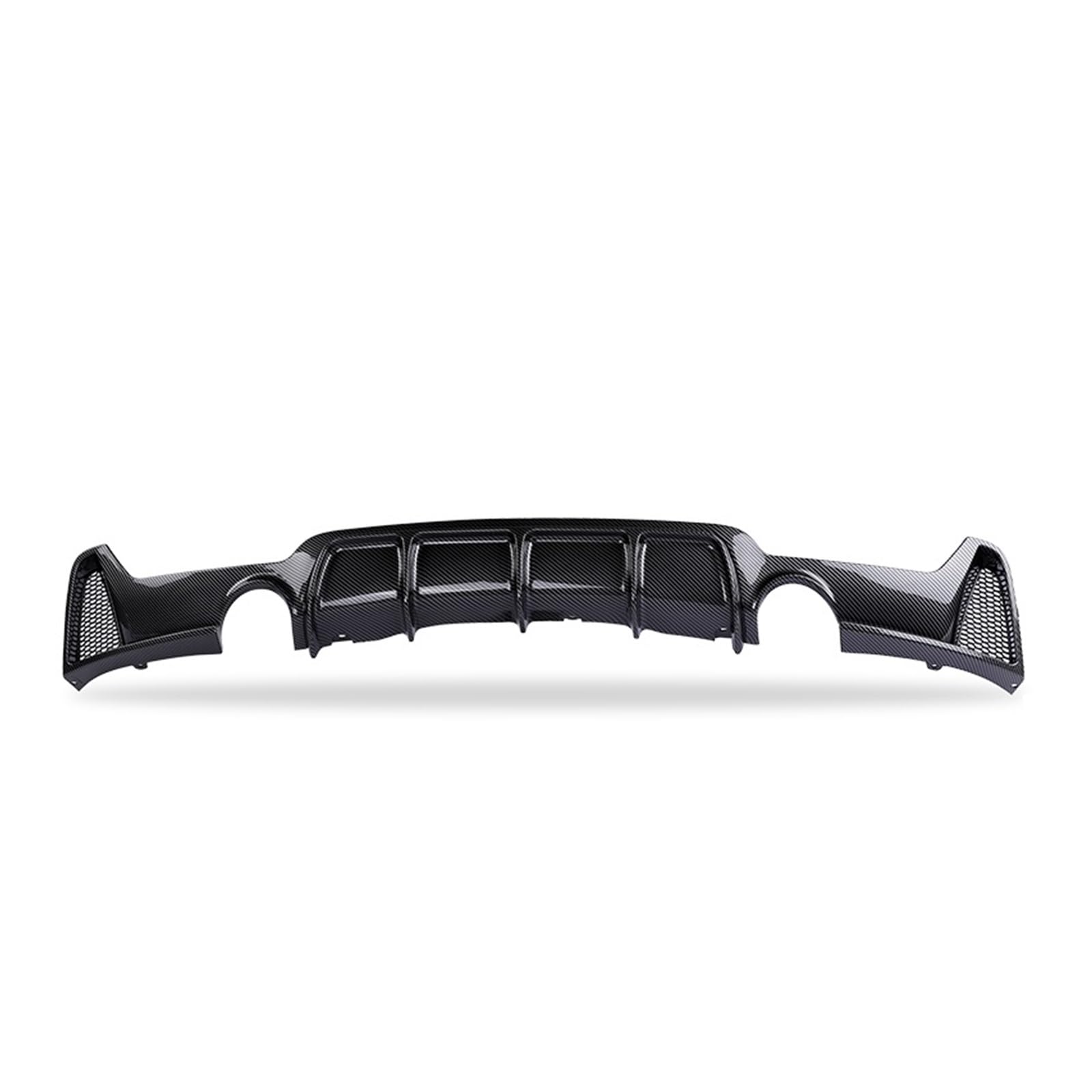 Glänzend schwarzer Heckdiffusor-Spoiler-Körpersatz, kompatibel for BMW 4er F32 F33 F36 M Sport Tech 2014–2020, Carbonfaser-Look(Carbon 2Xsingle) von MOMOBP