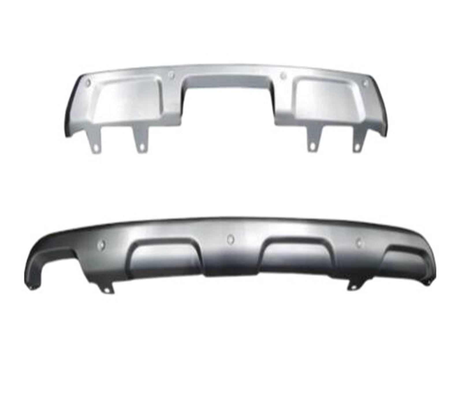 Kompatibel for Nissan Patrol Y62 2014–2018, Edelstahl vorne und hinten, Stoßstangenschutz, Splitter, Schutzplatte von MOMOBP