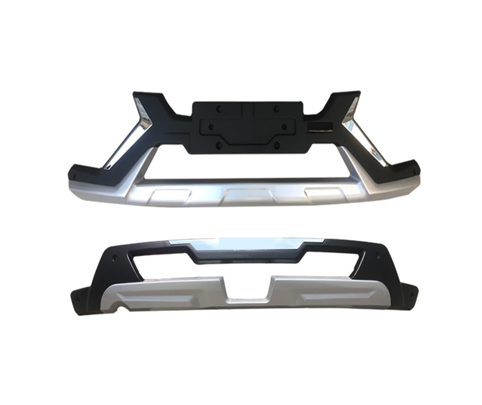 Kompatibel for Nissan X-Trail 2014–2021, ABS-Kunststoff, vordere und hintere Stoßstange, Kratzschutz, Autozubehör(2pcs 2017-2021) von MOMOBP