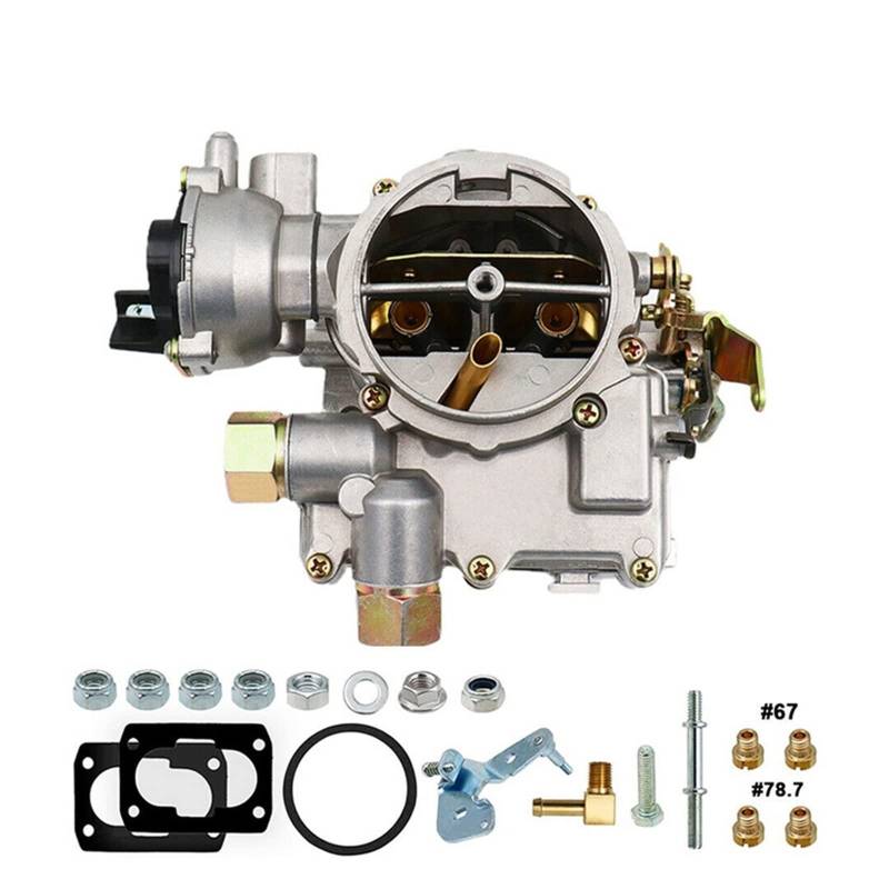 MOMOBP 2-Barrel Marine Carburetor-kompatibel mit Mercruiser 3.0L 4 Zylelmotoren mit Langen Verbindungen und Dichtungen Ersetzen 3310-864940A01 8M0045397 von MOMOBP