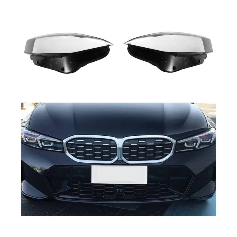 MOMOBP Auto-Ersatz-Frontscheinwerferlinse, kompatibel for BMW 3er G20 G28 320I 330I 325Li 2023. Lampenschirmgehäuse aus transparentem Glas(Right) von MOMOBP