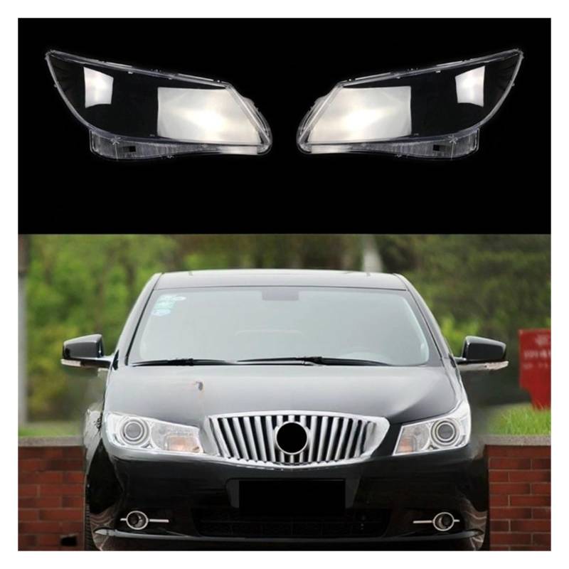 MOMOBP Auto-Ersatz-Frontscheinwerferlinse, kompatibel mit Buick Lacrosse 2009–2012. Transparentes Lampenschirmgehäuse aus Glas(1 Pair) von MOMOBP