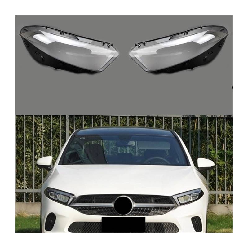 MOMOBP Auto-Ersatz-Frontscheinwerferlinse kompatibel for Benz W177 W257 A-Klasse 2019–2021 A180 A200L. Transparentes Glas-Lampenschirmgehäuse(1 Pair) von MOMOBP