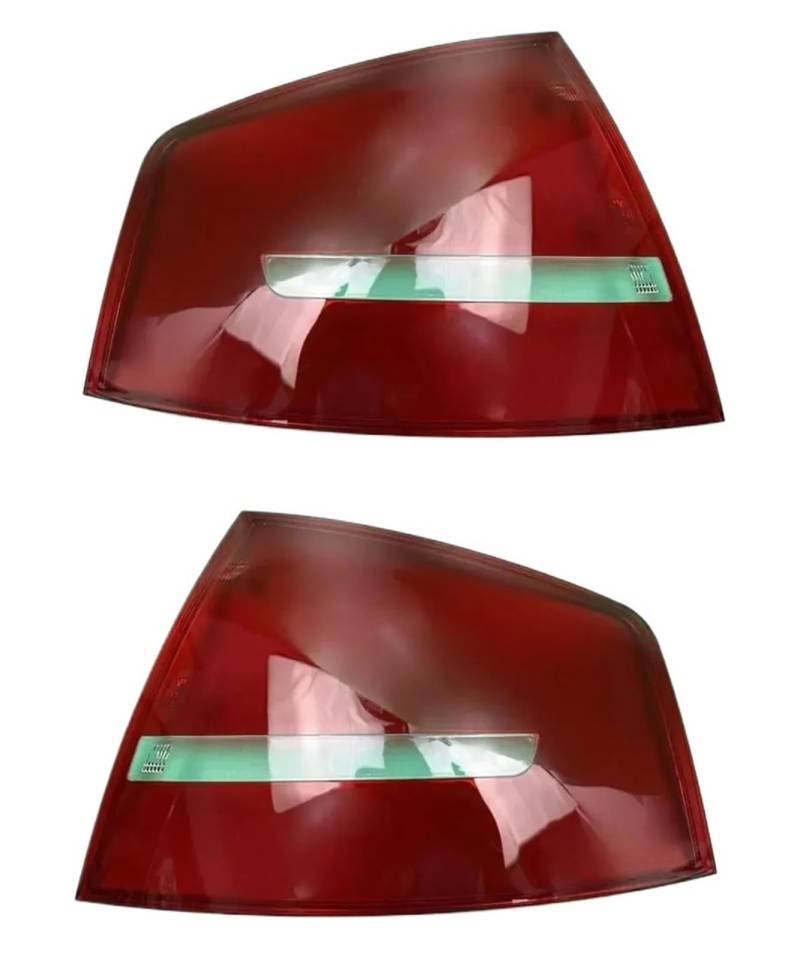 MOMOBP Auto-Ersatz-Rücklichtgläser, kompatibel for A8 A8L D3 2008 2009 2010, rotes Rücklichtgehäuse, transparente Glaslinsen(Left and right) von MOMOBP