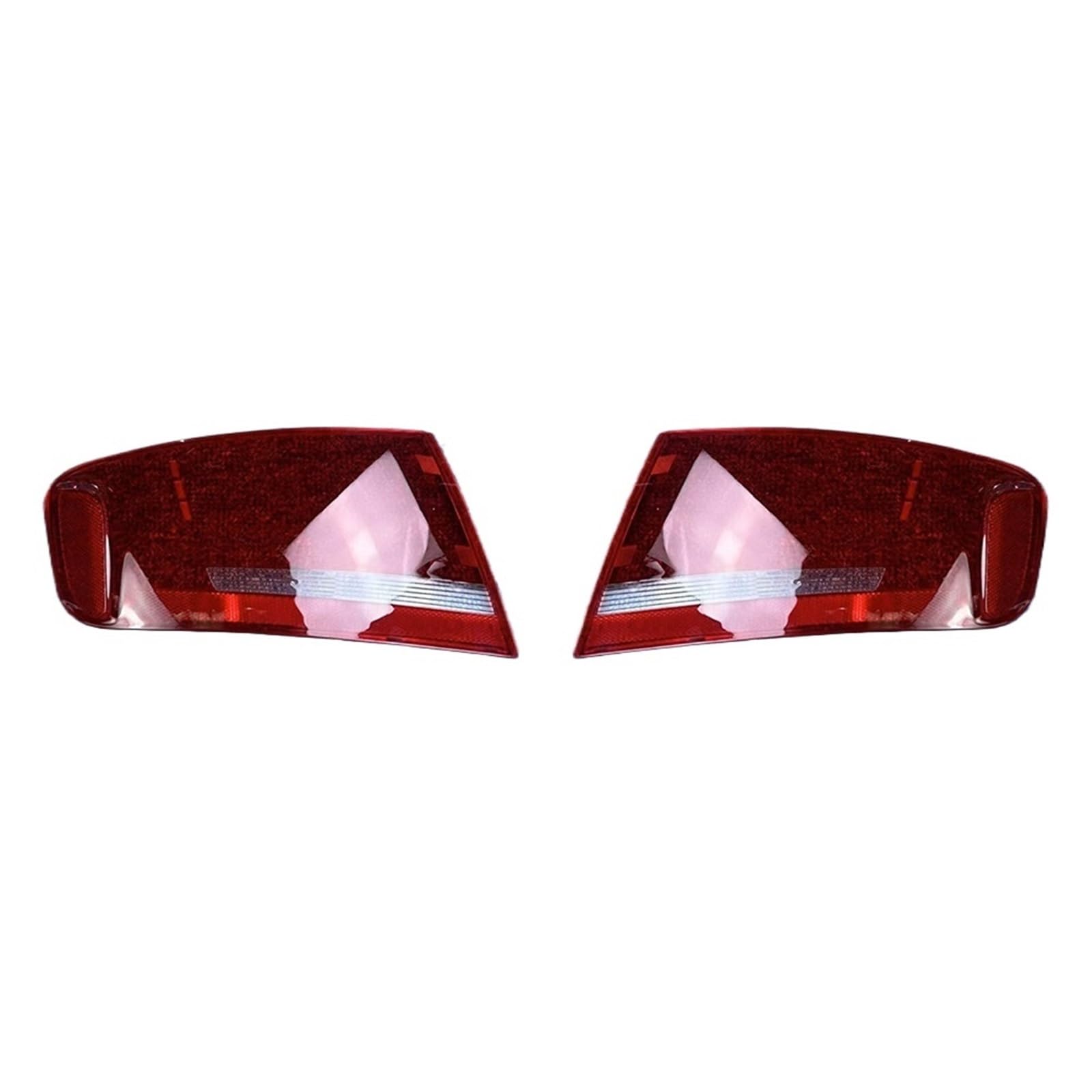 MOMOBP Auto-Ersatz-Rücklichtgläser, kompatibel mit A4L 2009–2012, rotes Rücklichtgehäuse, transparente Glaslinsen(Outside A Pair) von MOMOBP