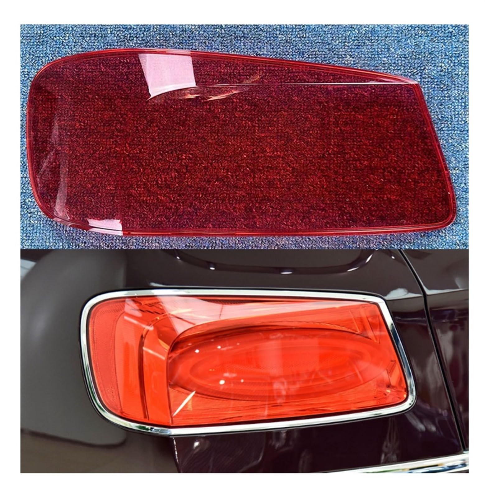 MOMOBP Auto-Ersatz-Rücklichtgläser, kompatibel mit Bentley Flying Spur 2013–2017, rotes Rücklichtgehäuse, transparente Glaslinsen(Left) von MOMOBP