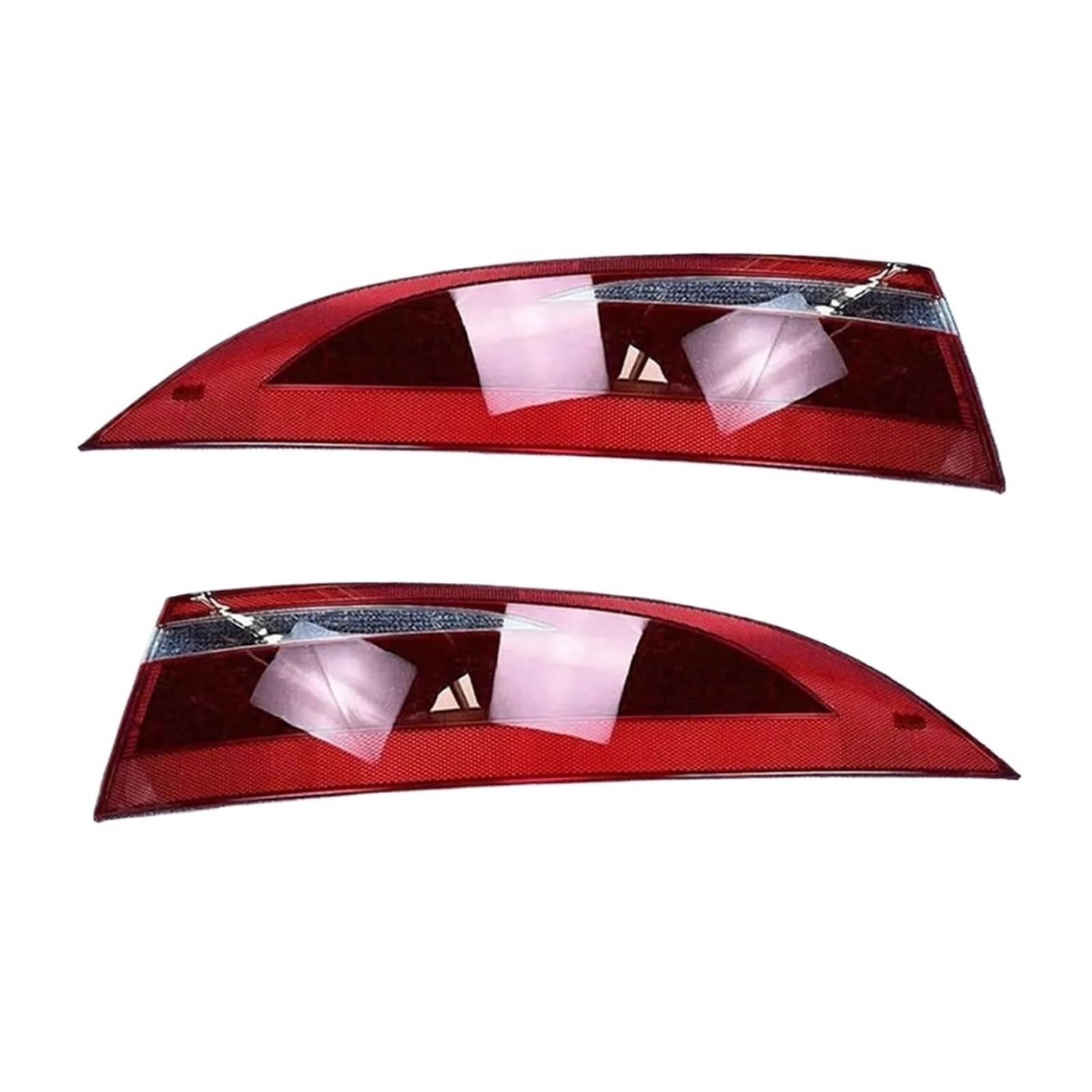 MOMOBP Auto-Ersatz-Rücklichtgläser, kompatibel mit Jaguar XF 2016 2017 2018 2019 2020, rotes Rücklichtgehäuse, transparente Glaslinsen(Left and right) von MOMOBP