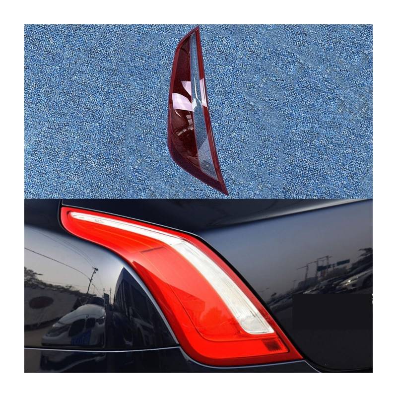 MOMOBP Auto-Ersatz-Rücklichtgläser, kompatibel mit Jaguar XJ XJL 2010–2019, rotes Rücklichtgehäuse, transparente Glaslinsen(Left) von MOMOBP