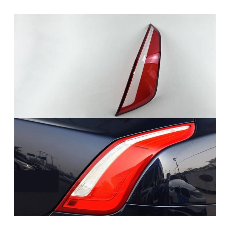 MOMOBP Auto-Ersatz-Rücklichtgläser, kompatibel mit Jaguar XJ XJL 2010–2019, rotes Rücklichtgehäuse, transparente Glaslinsen(Right) von MOMOBP