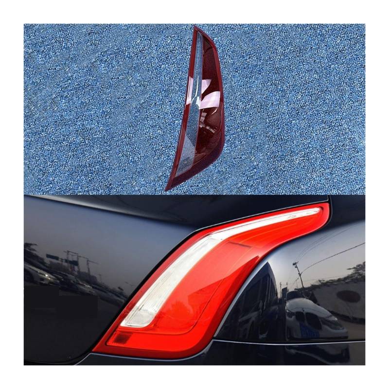 MOMOBP Auto-Ersatz-Rücklichtgläser, kompatibel mit Jaguar XJ XJL 2010–2019, rotes Rücklichtgehäuse, transparente Glaslinsen(Right) von MOMOBP