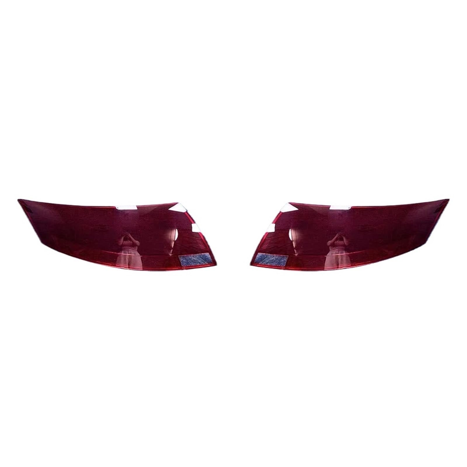 MOMOBP Auto-Ersatz-Rücklichtgläser, kompatibel mit TT 2009–2014, rotes Rücklichtgehäuse, transparente Glaslinsen(A Pair) von MOMOBP