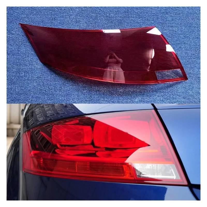 MOMOBP Auto-Ersatz-Rücklichtgläser, kompatibel mit TT 2009–2014, rotes Rücklichtgehäuse, transparente Glaslinsen(Left) von MOMOBP