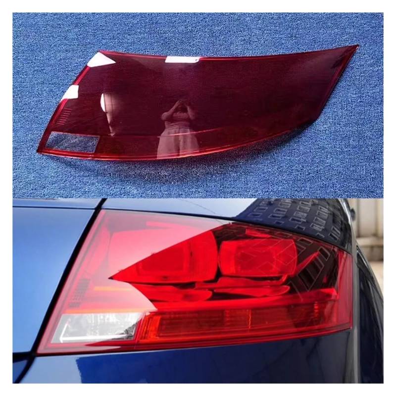 MOMOBP Auto-Ersatz-Rücklichtgläser, kompatibel mit TT 2009–2014, rotes Rücklichtgehäuse, transparente Glaslinsen(Right) von MOMOBP