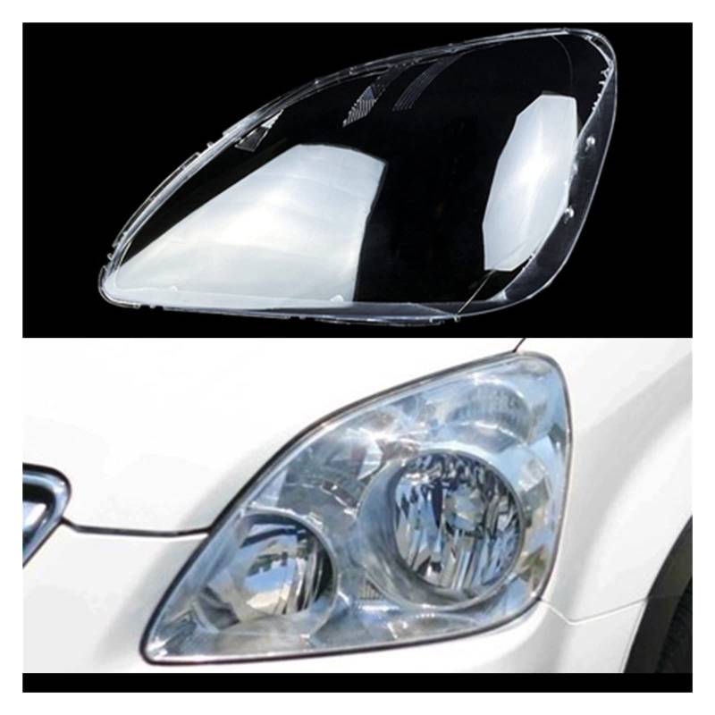 MOMOBP Auto Ersatz Transparent Lampenschirm Lampe Shell Front Scheinwerfer Glas Auto Licht Fall Scheinwerfer Abdeckung Kompatibel for CRV 2005 2006(Left) von MOMOBP