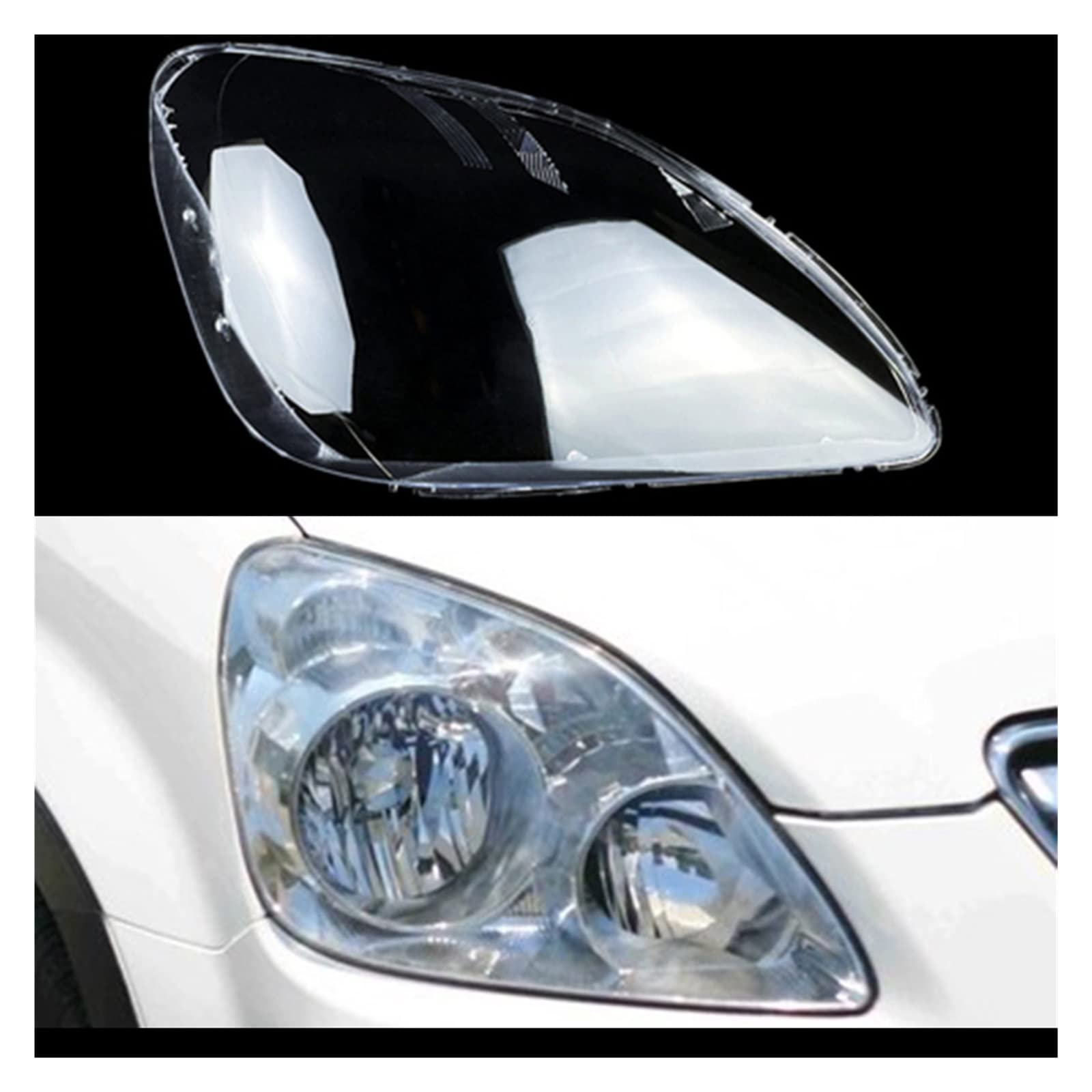 MOMOBP Auto Ersatz Transparent Lampenschirm Lampe Shell Front Scheinwerfer Glas Auto Licht Fall Scheinwerfer Abdeckung Kompatibel for CRV 2005 2006(Right) von MOMOBP