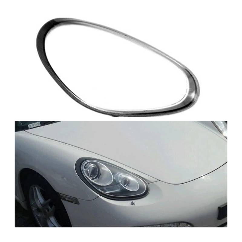 MOMOBP Auto-Frontscheinwerferkappen, kompatibel mit Cayman Boxster 987 2009–2012, Xenon-Glas-Scheinwerferabdeckung, Auto-Lampenschirm, Lampenlinsenschale(Right) von MOMOBP