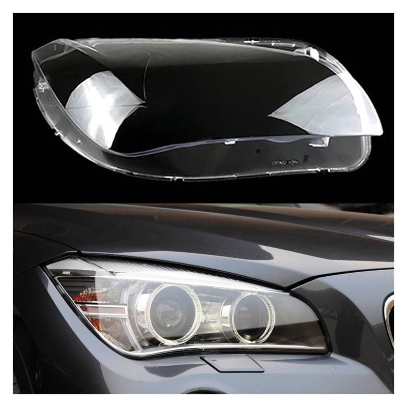 MOMOBP Auto-Frontschutzhülle, transparent, Autokappen, Scheinwerfergehäuse, Linse, Glasabdeckung, Lampenschirm, Lampe, kompatibel mit BMW X1 E84 2010–2015(Right-01) von MOMOBP