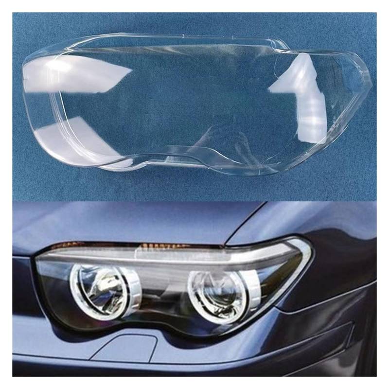 MOMOBP Auto-Scheinwerferabdeckung, Ersatz der vorderen Scheinwerferabdeckung, kompatibel for BMW 7er E65 1999–2004, transparentes Glasgehäuse for Lampenschirm(Left) von MOMOBP