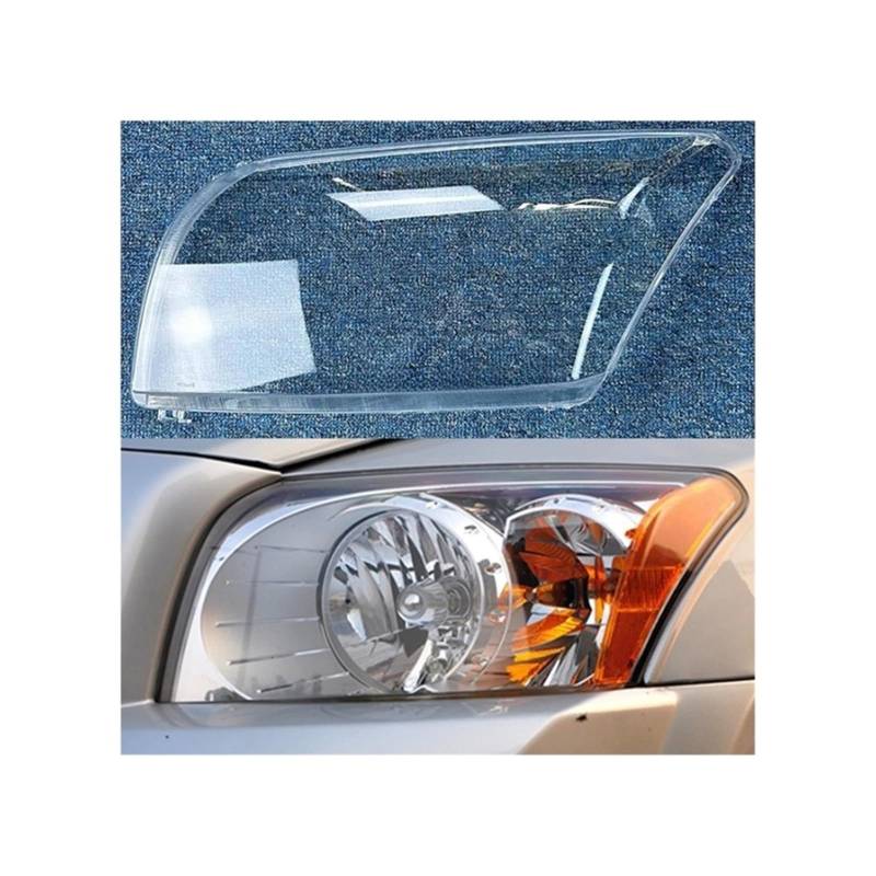 MOMOBP Auto-Scheinwerferabdeckung, Ersatz der vorderen Scheinwerferabdeckung, kompatibel for Dodge Caliber 2008–2011, transparentes Glasgehäuse for Lampenschirm(Left) von MOMOBP