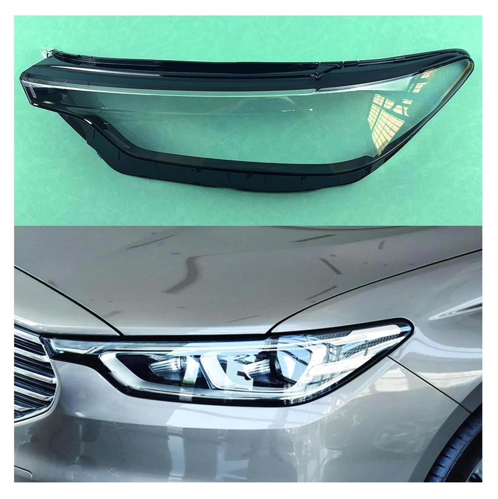 MOMOBP Auto-Scheinwerferabdeckung, Ersatz der vorderen Scheinwerferabdeckung, kompatibel for Ford Taurus 2019 2020, transparentes Glasgehäuse for Lampenschirm(Left) von MOMOBP