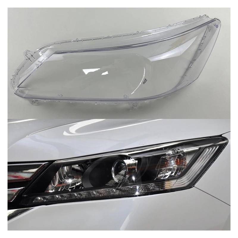 MOMOBP Auto-Scheinwerferabdeckung, Ersatz der vorderen Scheinwerferabdeckung, kompatibel for Honda Accord 9. Generation 2014 2015, transparentes Glasgehäuse for Lampenschirm(Left side) von MOMOBP