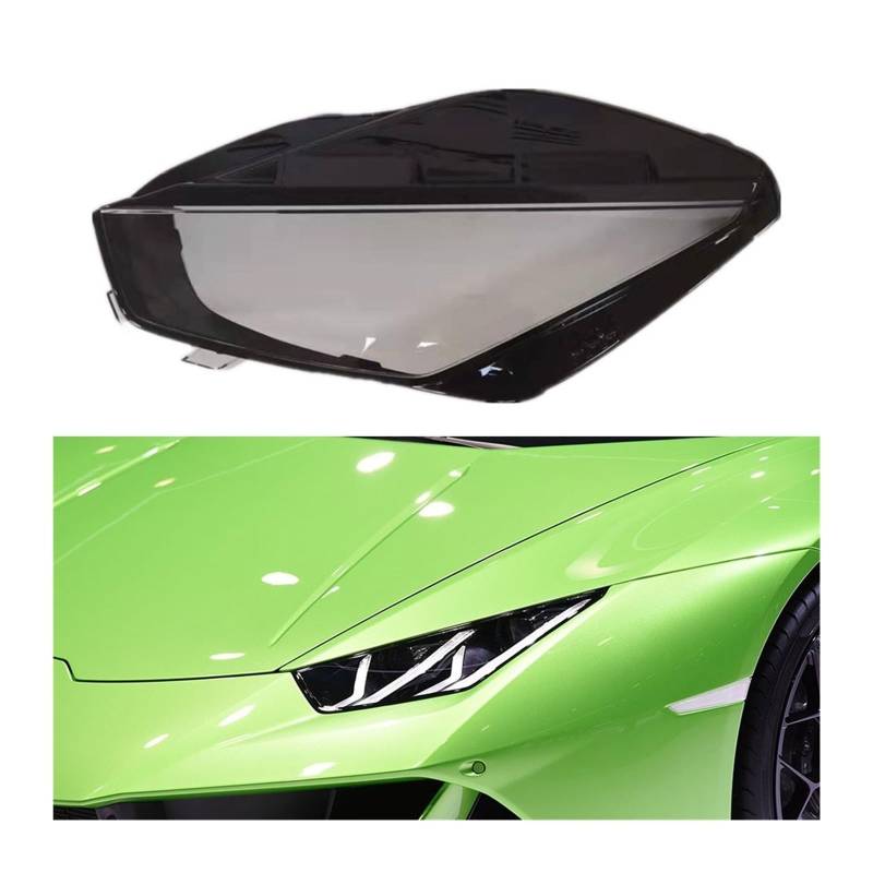 MOMOBP Auto-Scheinwerferabdeckung, Ersatz der vorderen Scheinwerferabdeckung, kompatibel for Lamborghini Huracan 2014–2020, transparentes Glasgehäuse for Lampenschirm(Left) von MOMOBP