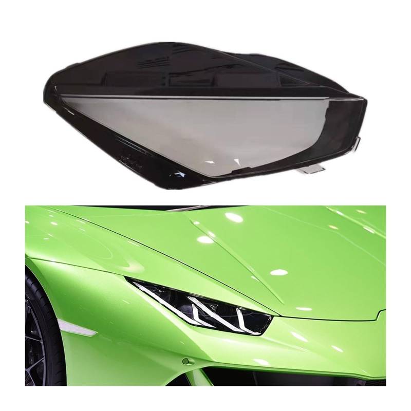 MOMOBP Auto-Scheinwerferabdeckung, Ersatz der vorderen Scheinwerferabdeckung, kompatibel for Lamborghini Huracan 2014–2020, transparentes Glasgehäuse for Lampenschirm(Right) von MOMOBP