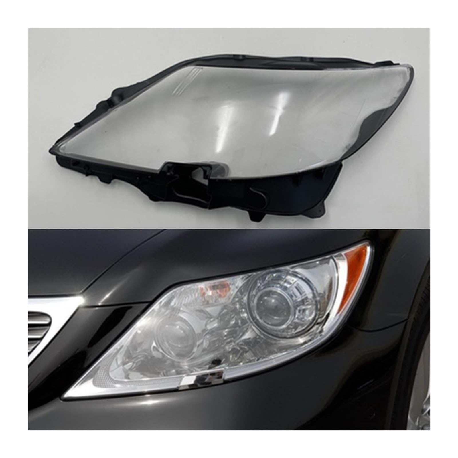 MOMOBP Auto-Scheinwerferabdeckung, Ersatz der vorderen Scheinwerferabdeckung, kompatibel for Lexus LS460 2006–2009, transparentes Glasgehäuse for Lampenschirm(Left) von MOMOBP