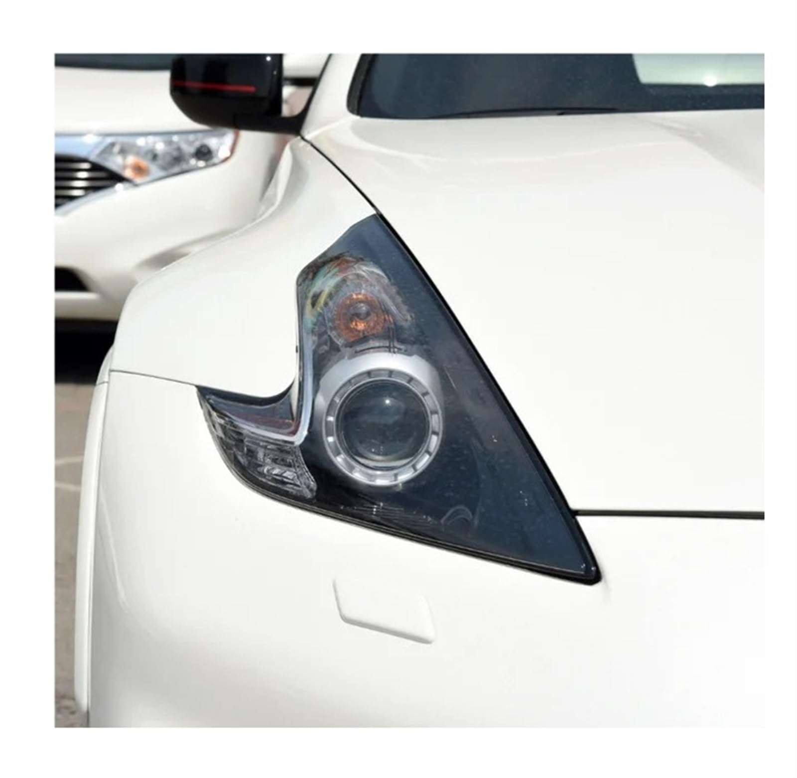 MOMOBP Auto-Scheinwerferabdeckung, Ersatz der vorderen Scheinwerferabdeckung, kompatibel for Nissan 370Z 2008–2019, transparentes Glasgehäuse for Lampenschirm(Right side) von MOMOBP