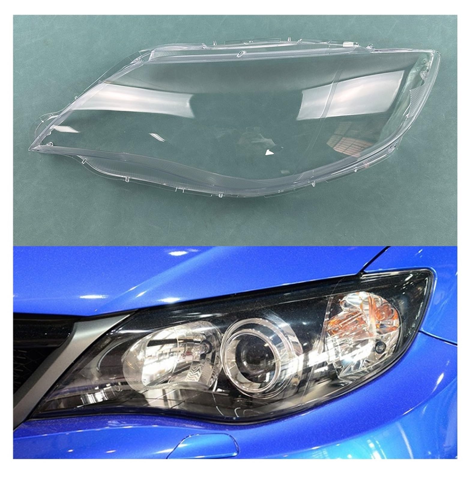 MOMOBP Auto-Scheinwerferabdeckung, Ersatz der vorderen Scheinwerferabdeckung, kompatibel for Subaru Impreza 10. Generation 2011–2014, transparentes Glasgehäuse for Lampenschirm(Left) von MOMOBP